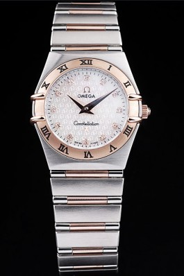 White Top Replica 8511 Stainless Steel Strap Swiss Constellation Luxury Watch