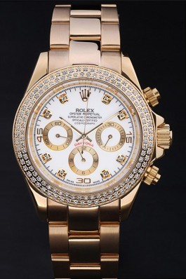 Rolex Top Replica 8849 Gold Stainless Steel Strap Daytona Luxury Watch 168
