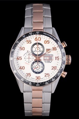 Tag Heuer Carrera Rose Gold and Stainless Steel Bracelet 801440