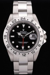 Rolex Top Replica 8853 Silver Stainless Steel Strap Explorer Stainless Steel Tachymeter Black Dial