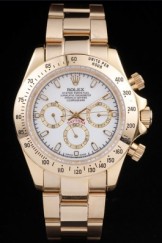 Rolex Top Replica 8842 Gold Stainless Steel Strap Gold Luxury Watch 23