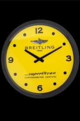 Breitling Superocean Wall Clock Black-Yellow 622464