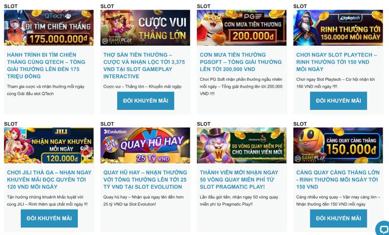 Ưu Đãi Hấp Dẫn Cho Slot Games