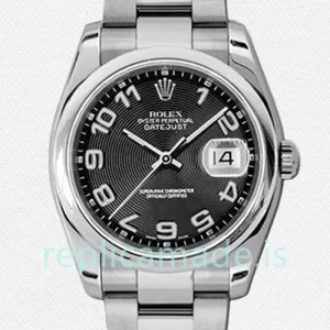 Rolex Datejust 36mm Men's 116200BKCAO Black Concentric Dial
