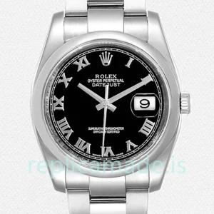 Rolex Datejust Men's 116200BKRO 36mm Automatic Silver-tone