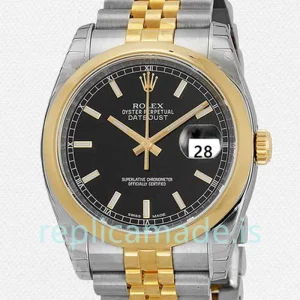 Rolex Datejust 116203BKSJ Men's 36mm Jubilee Bracelet Automatic