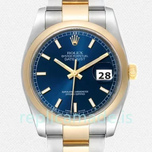 Rolex Datejust 36mm 116203SDO Men's Blue Dial Automatic