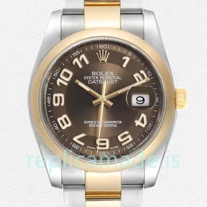 Rolex Datejust 36mm 116203BRAO Men's Silver-tone