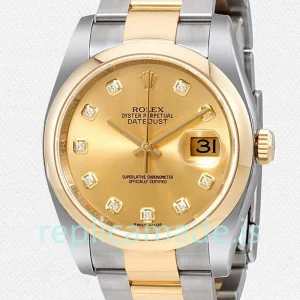 Rolex Datejust Men's 116203CDO 36mm Champagne Dial Silver-tone