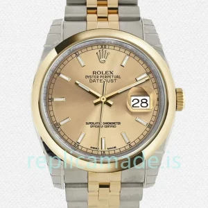 Rolex Datejust 36mm 116203CSJ Men's Silver-tone Jubilee Bracelet