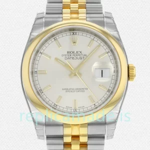 Rolex Datejust Men's 36mm 116203SSJ Silver Dial Silver-tone