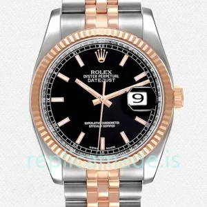Rolex Datejust Men's 116231 36mm Black Dial