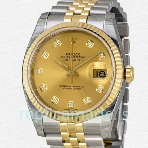 Rolex Datejust 36mm 116233-CDJ Men's Jubilee Bracelet Champagne Dial