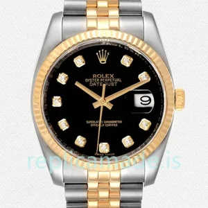 Rolex Datejust 36mm Men's 116233BKDJ Black Dial