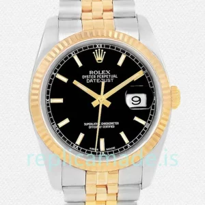 Rolex Datejust 116233BKSJ 36mm Men's Black Dial Automatic