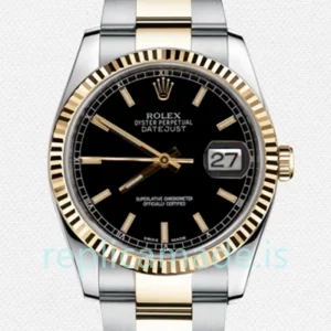 Rolex Datejust Men's 116233BKSO 36mm Automatic Silver-tone