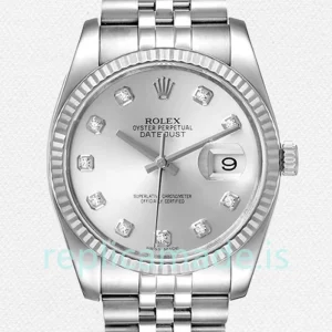 Rolex Datejust 116234-SDJ 36mm Men's Silver Dial