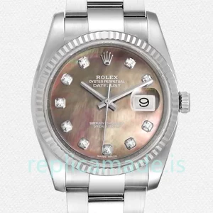 Rolex Datejust 36mm 116234BKMDO Men's Oyster Bracelet Mother of Pearl Dial