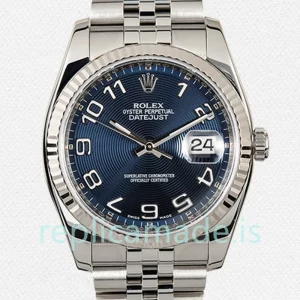 Rolex Datejust Men's 36mm 116234BLCAJ Automatic Blue Concentric Dial