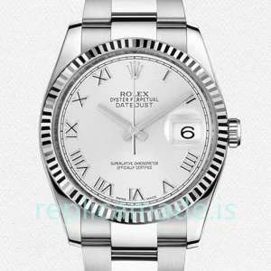 Rolex Datejust 36mm Men's 116234WRO White Dial Silver-tone