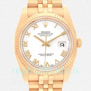 Rolex Datejust 36mm 116238 Men's White Dial