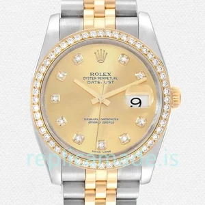 Rolex Datejust Men's 116243CDJ 36mm Silver-tone Bracelet