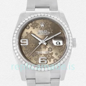 Rolex Datejust 116244BFAO 36mm Men's Bronze Floral Dial Automatic