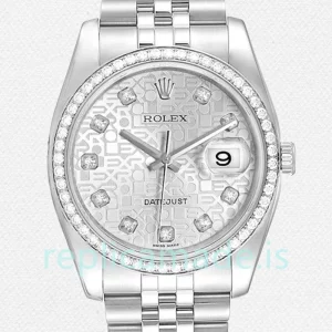 Rolex Datejust 36mm Men's 116244SJDJ Silver Dial Automatic