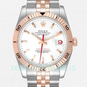 Rolex Datejust Turn-o-graph 36mm 116261 Men's White Dial