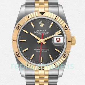 Rolex Datejust Turn-o-graph 116263 36mm Men's Silver-tone