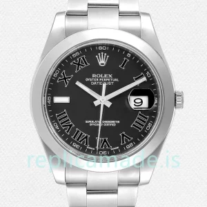 Rolex Datejust Men's 41mm 116300BKRO Silver-tone