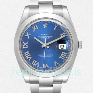 Rolex Datejust Men's 116300-72210 41mm Silver-tone Blue Dial