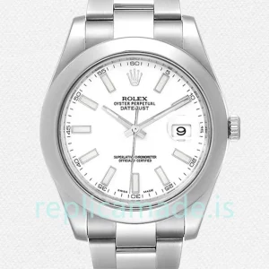 Rolex Datejust Men's 116300WSO 41mm Silver-tone