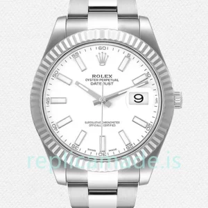 Rolex Datejust 41mm Men's 116334 White Dial Automatic