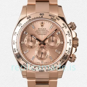 Rolex Daytona Men's 40mm m116505-0012 Pink Gold Dial