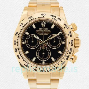 Rolex Daytona 40mm Men's 116508BKSO Bracelet Yellow Gold-tone