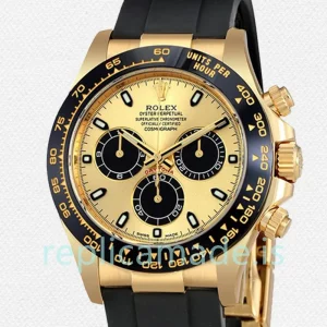 Rolex Daytona 116518CBKSR Men's 40mm Rubber Band Black Dial