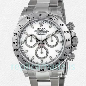 Rolex Daytona 116520-WSO 40mm Men's White Dial Bracelet