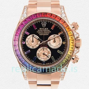 Rolex Daytona 116595RBOW Men's 40mm Oyster Bracelet Rose Gold-tone