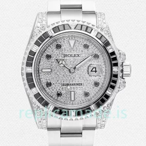 Rolex Submariner Men's 116659 40mm Diamond Paved Dial Oyster Bracelet