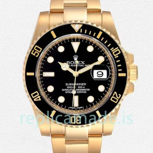 Rolex Submariner 40mm Men's 116618LN-97208 Gold-tone Oyster Bracelet