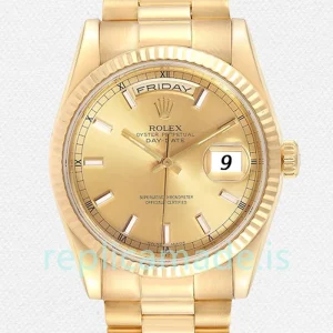 Rolex Day-Date 118238CSP 36mm Men's Automatic Yellow Gold-tone