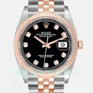Rolex Datejust Men's m126231-0019 36mm Black Dial