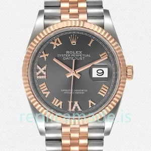 Rolex Datejust 36mm m126231-0023 Men's Grey Dial Automatic