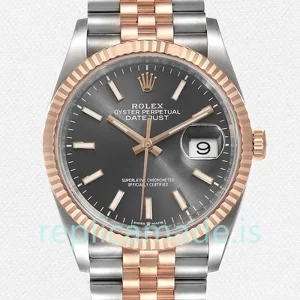 Rolex Datejust Men's 36mm m126231-0013 Jubilee Bracelet Grey Dial
