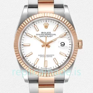 Rolex Datejust m126231-0018 36mm Men's Oyster Bracelet White Dial