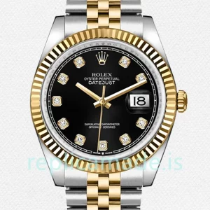 Rolex Datejust m126233-0021 Men's 36mm Black Dial