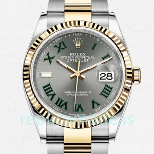 Rolex Datejust Men's m126233-0036 36mm Silver-tone Jubilee Bracelet