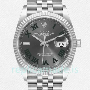 Rolex Datejust 36mm m126234-0045 Men's Wimbledon Dial Silver-tone