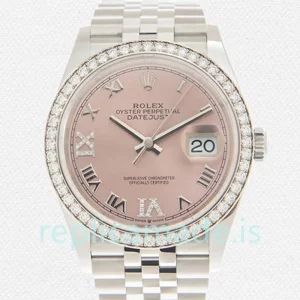 Rolex Datejust m126284rbr-0023 Ladies 36mm Silver-tone Pink Dial